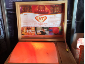 Alternative view of Đèn đá muối Massage chân Himalaya thiên nhiên 100% mặt phẳng